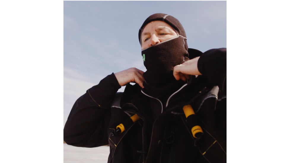 Fish Monkey Yeti Fleece Balaclava, Black, One size, FM42-BL