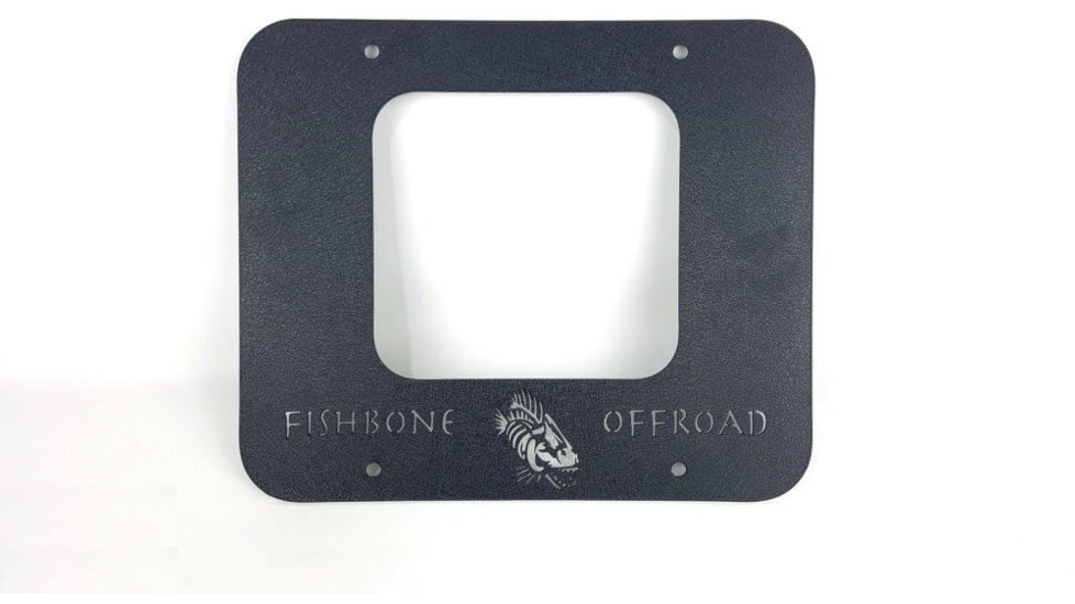 Fishbone Offroad BackSide Tailgate Plate, Jeep Wrangler TJ 1997 - 2006, Black Textured, FB31058
