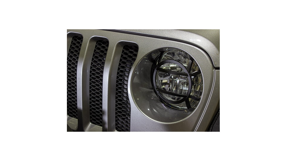 Fishbone Offroad Fishbone Aluminum Headlight Guards, Jeep Wrangler JL 2018 - 2020, Black Textured, FB21120