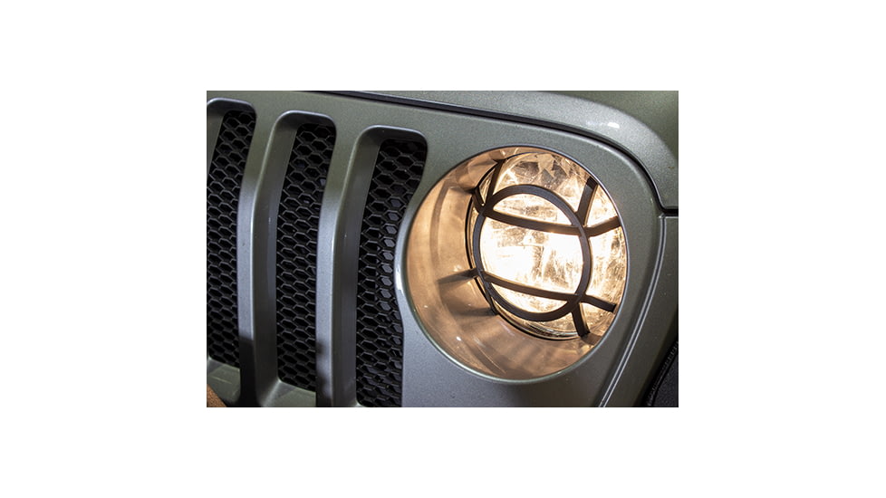 Fishbone Offroad Fishbone Aluminum Headlight Guards, Jeep Wrangler JL 2018 - 2020, Black Textured, FB21120
