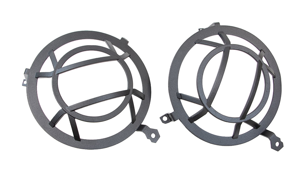 Fishbone Offroad Fishbone Aluminum Headlight Guards, Jeep Wrangler JL 2018 - 2020, Black Textured, FB21120