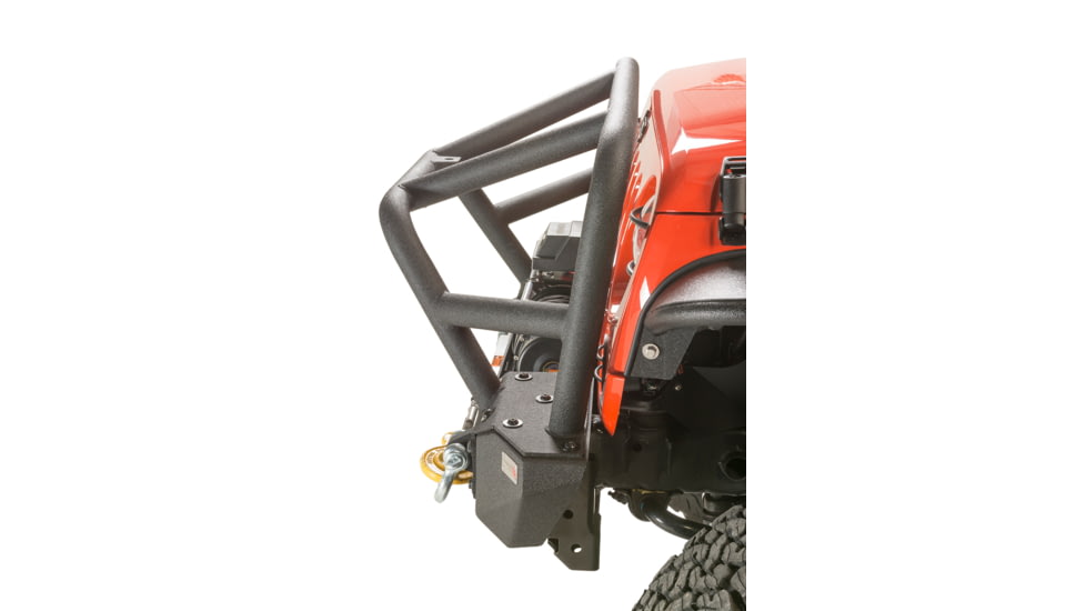 Fishbone Offroad Fishbone Front Winch Bumper w/Full Grille Guard, Jeep Wrangler JK 2007 - 2018, Black Textured, FB22005