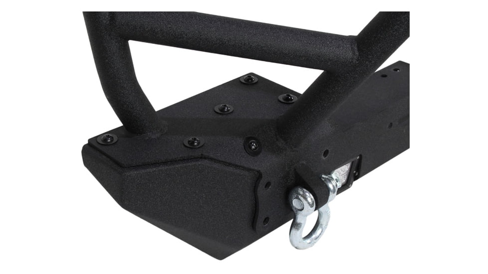 Fishbone Offroad Fishbone Front Winch Bumper w/Full Grille Guard, Jeep Wrangler JK 2007 - 2018, Black Textured, FB22005