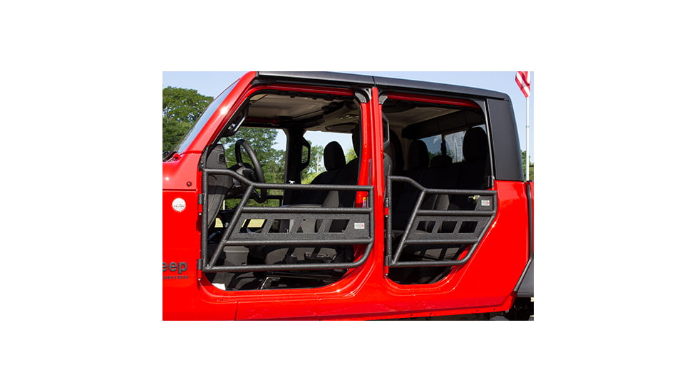 Fishbone Offroad Front and Rear Tube Doors, Jeep Wrangler JL 2018 - 2020, Black Textured, FB24086