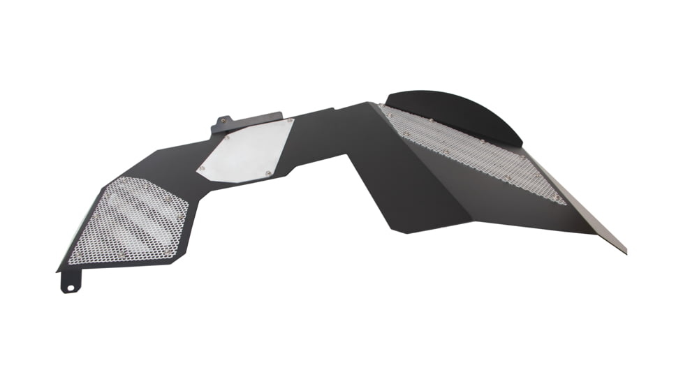 Fishbone Offroad Front JL Inner Fenders for Jeep Wrangler JL 2018 - 2021/Gladiator 2019 - 2021, Black Powder Coat Aluminum, FB33193F