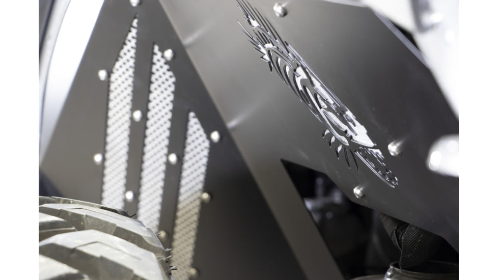 Fishbone Offroad Front JL Inner Fenders for Jeep Wrangler JL 2018 - 2021/Gladiator 2019 - 2021, Black Powder Coat Aluminum, FB33193F