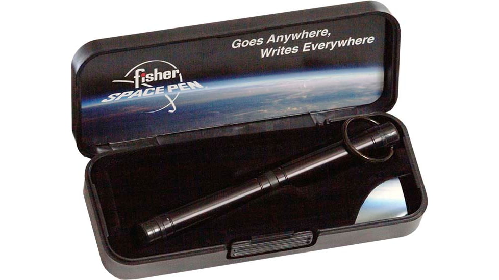 Fisher Space Pen Backpacker Keyring Space Pen with NASA Meatball Logo, Black, BP/B-NASAMB