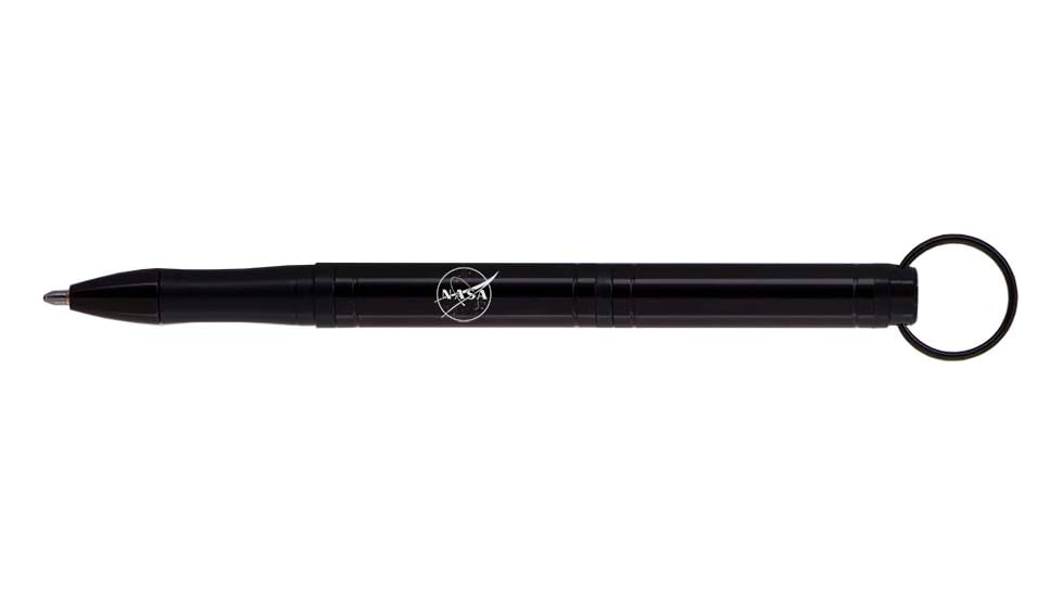Fisher Space Pen Backpacker Keyring Space Pen with NASA Meatball Logo, Black, BP/B-NASAMB