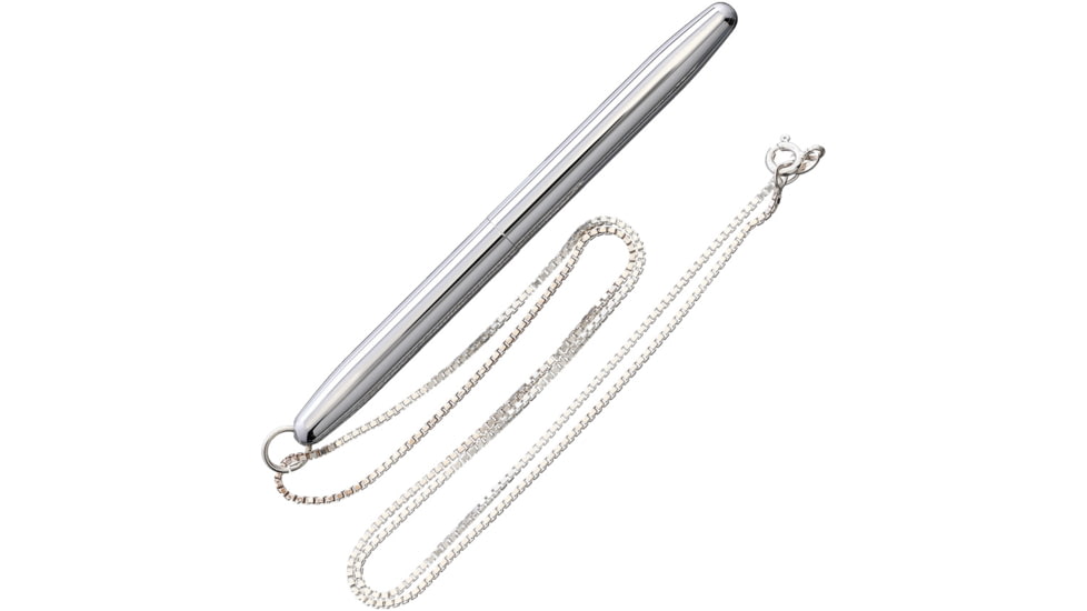 Fisher Space Pen Chrome Bullet Pen w Neck Chain