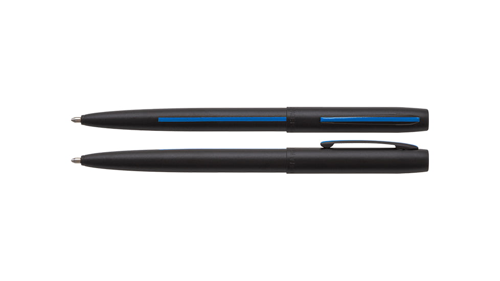 Fisher Space Pen Law Enforcement Space Pen, PR-4 Black Ink, Medium Point, 5.27 in Length, Matte, Black/Blue, M4BLEBL