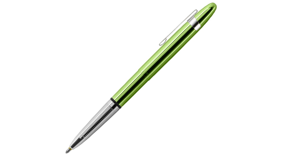 Fisher Space Pen Lime Green Powder Coated with Clip FSP400LGCL