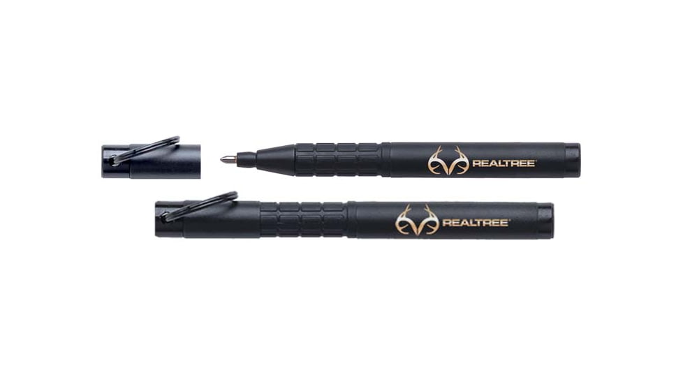 Fisher Space Pen Trekker Keyring Space Pen with RealTree Logo, Matte Black, 725B-RT