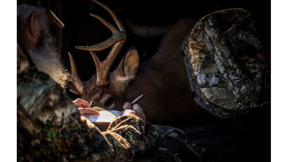 Fisher Space Pen Trekker Keyring Space Pen with RealTree Logo, Matte Black, 725B-RT