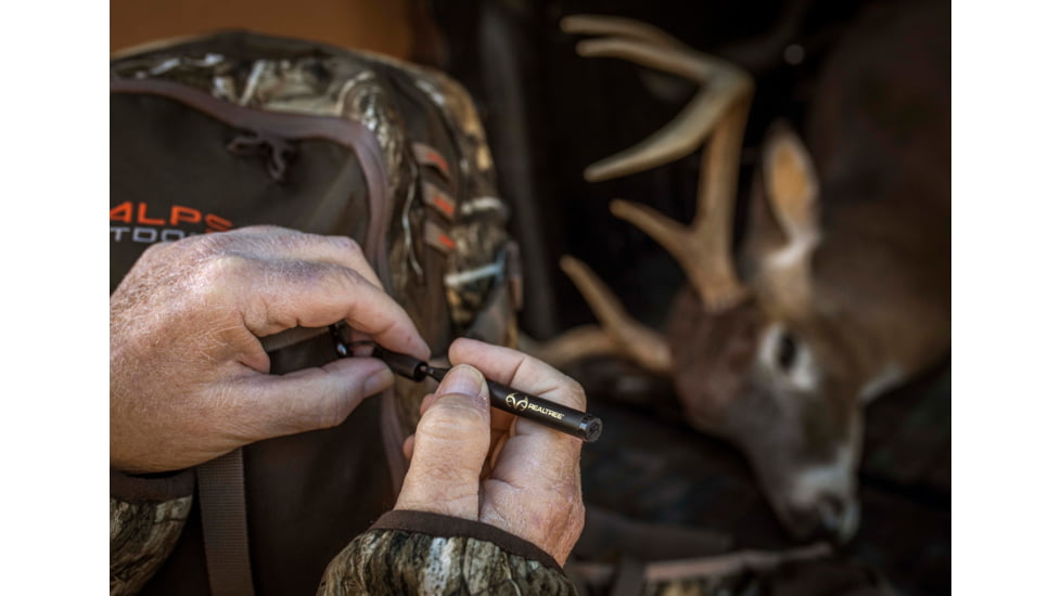 Fisher Space Pen Trekker Keyring Space Pen with RealTree Logo, Matte Black, 725B-RT