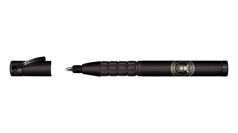 Fisher Space Pen Trekker Space Pen w/ Air Force Insignia, PR-4 Black Ink, Medium Point, 3.875 in Length, Matte, Gift Boxed, Black, 725B-AF