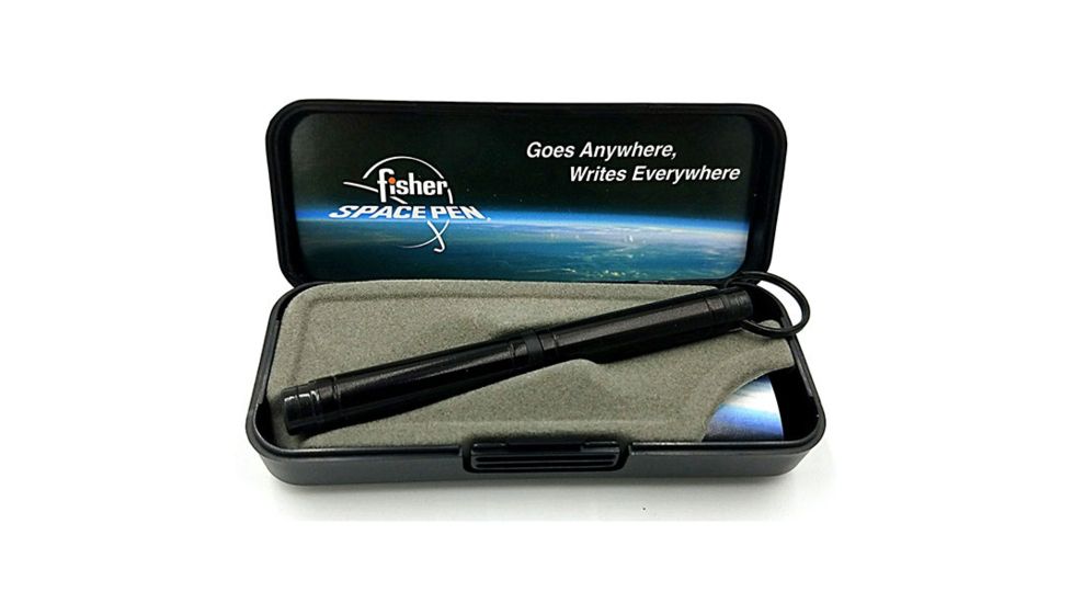 Fisher Space Pen Backpacker Aluminum w/Key Chain Space Pen, Black 9004530