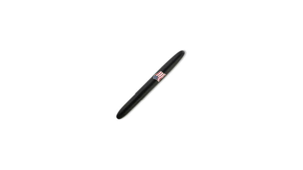 Fisher Space Pen Matte Black Bullet with American Flag Emblem FSP600BAF