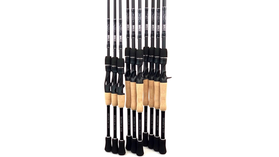 Fitzgerald Fishing All Purpose Series Rods, Medium Spinning, Black, 7ft0in, AP70MS