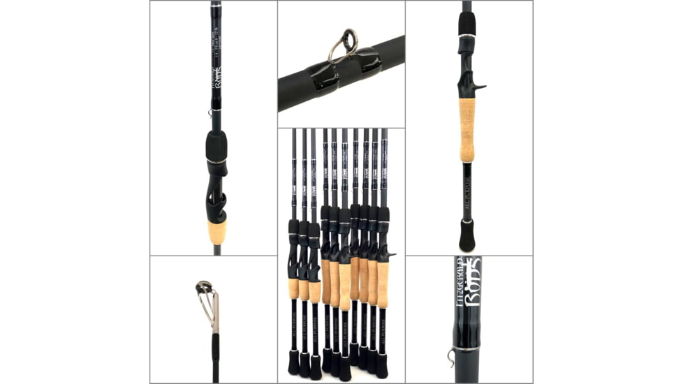 Fitzgerald Fishing All Purpose Series Rods, Medium Spinning, Black, 7ft0in, AP70MS