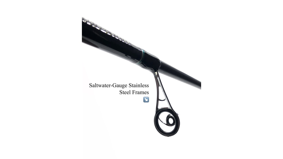 Fitzgerald Fishing Aqua Dream Inshore Series Spinning, Medium, Black, 7ft2in, FRAD72M