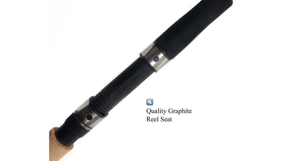Fitzgerald Fishing Aqua Dream Inshore Series Spinning, Medium, Black, 7ft2in, FRAD72M