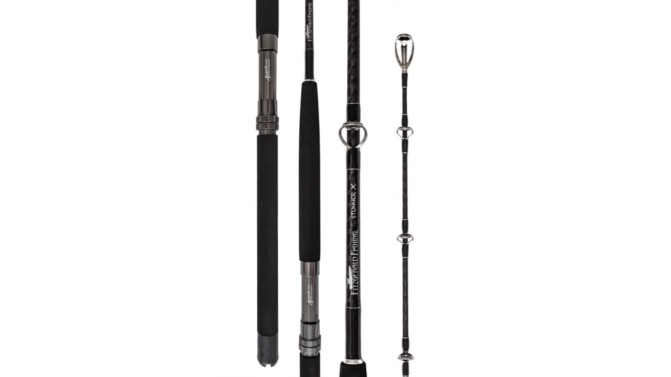 Fitzgerald Fishing Stunner X Series Offshore Rods, X Heavy Conventional, Black, 6ft6in, STX66XH