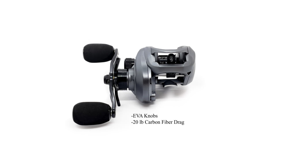 Fitzgerald Fishing VLD10 Reels, 7.2 Gear, Left Hand, Silver, VLD10-721-L