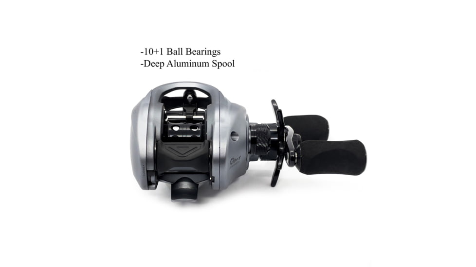 Fitzgerald Fishing VLD10 Reels, 7.2 Gear, Left Hand, Silver, VLD10-721-L