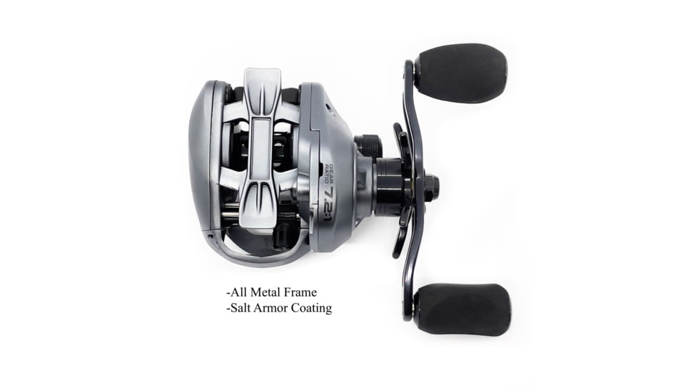Fitzgerald Fishing VLD10 Reels, 7.2 Gear, Left Hand, Silver, VLD10-721-L
