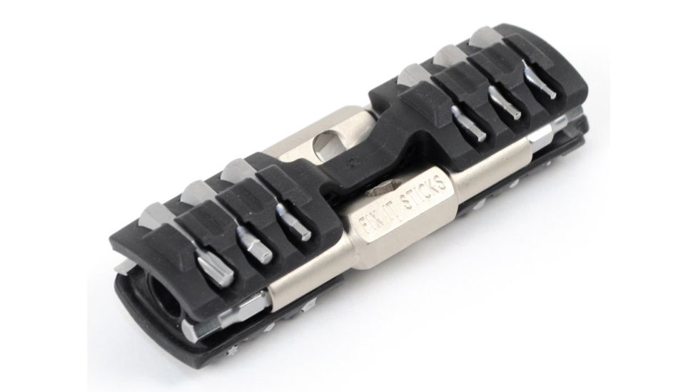 Fix It Sticks Replaceable Version with 16 Bits and Bracket, Black, Small FISRSH16