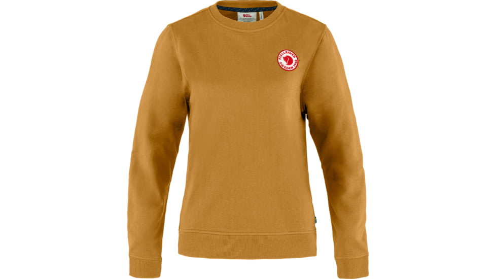 Fjallraven 1960 Logo Badge Sweater - Womens, Acorn, Medium, F87230-166-M