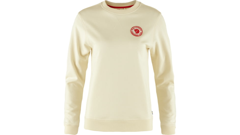 Fjallraven 1960 Logo Badge Sweater - Womens, Chalk White, 2XL, F87230-113-XXL