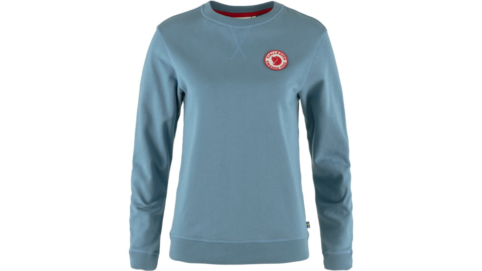 Fjallraven 1960 Logo Badge Sweater - Womens, Dawn Blue, Medium, F87230-543-M
