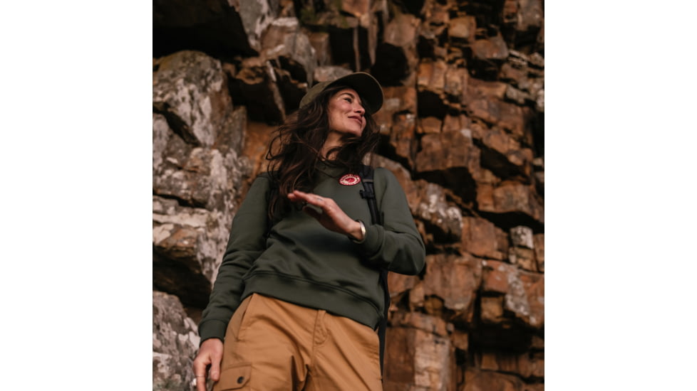 Fjallraven 1960 Logo Badge Sweater - Womens, Deep Patina, Extra Small, F87230-679-XS