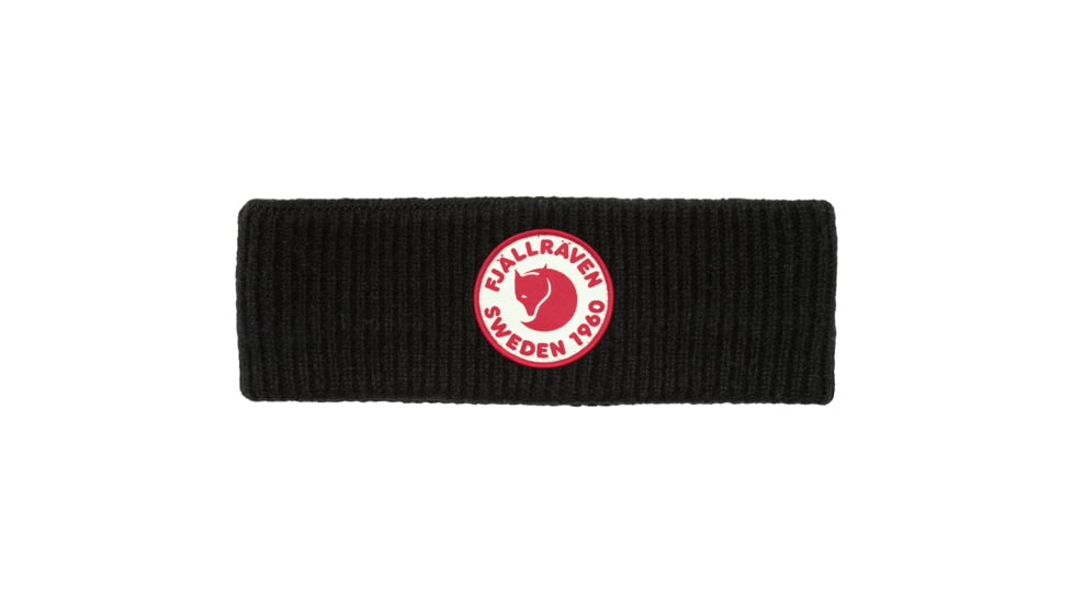 Fjallraven 1960 Logo Headband, Black, One Size, F87082-550-OneSize