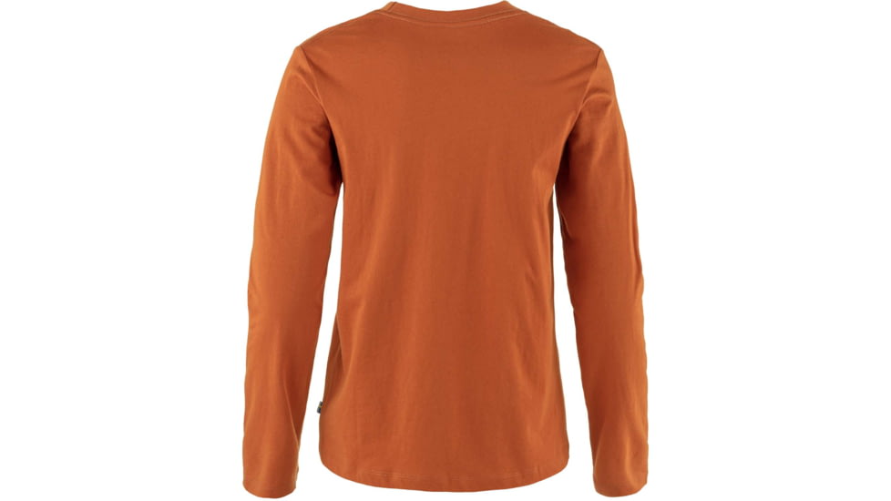 Fjallraven 1960 Logo T-Shirt Long Sleeve - Womens, Terracotta Brown, Extra Large, F86989-243-XL