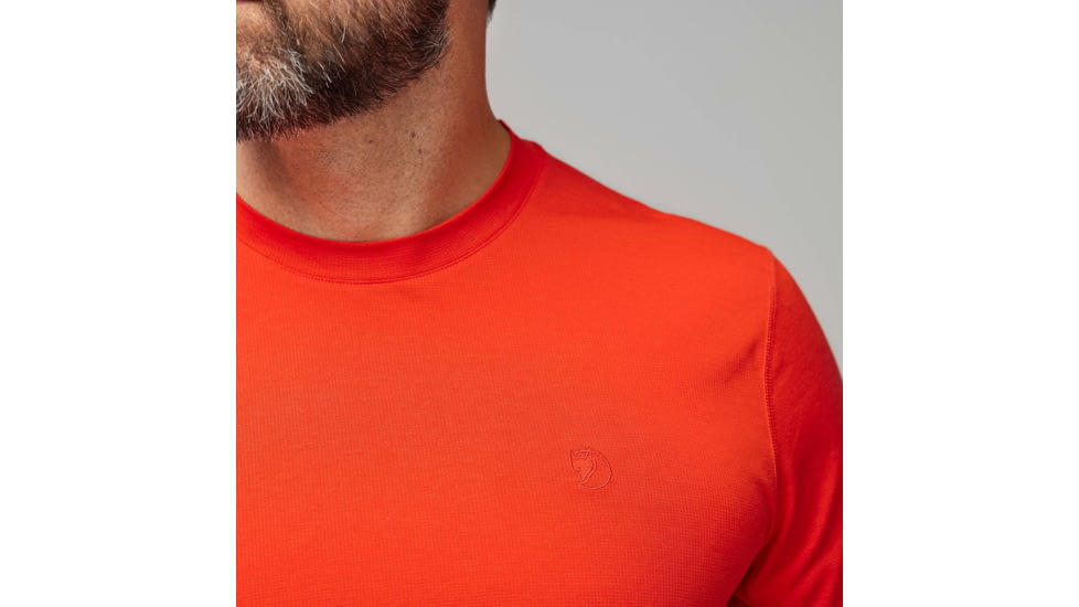 Fjallraven Abisko Day Hike Long Sleeve - Mens, Flame Orange, Medium, F12600214-214-M