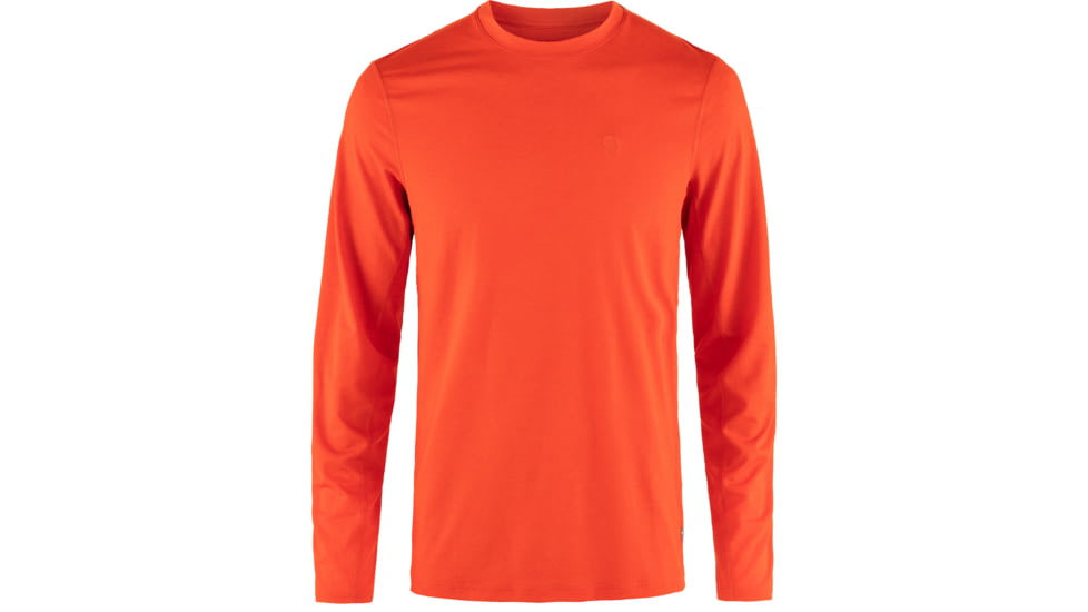 Fjallraven Abisko Day Hike Long Sleeve - Mens, Flame Orange, Medium, F12600214-214-M