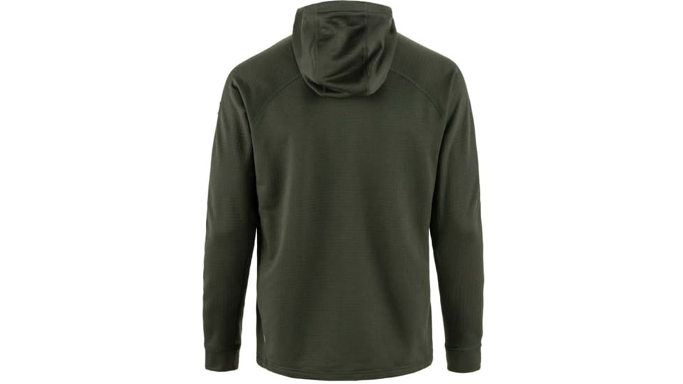 Fjallraven Abisko Grid Fleece Hoodie - Mens, Deep Forest, Small, F12600228-662FR-S