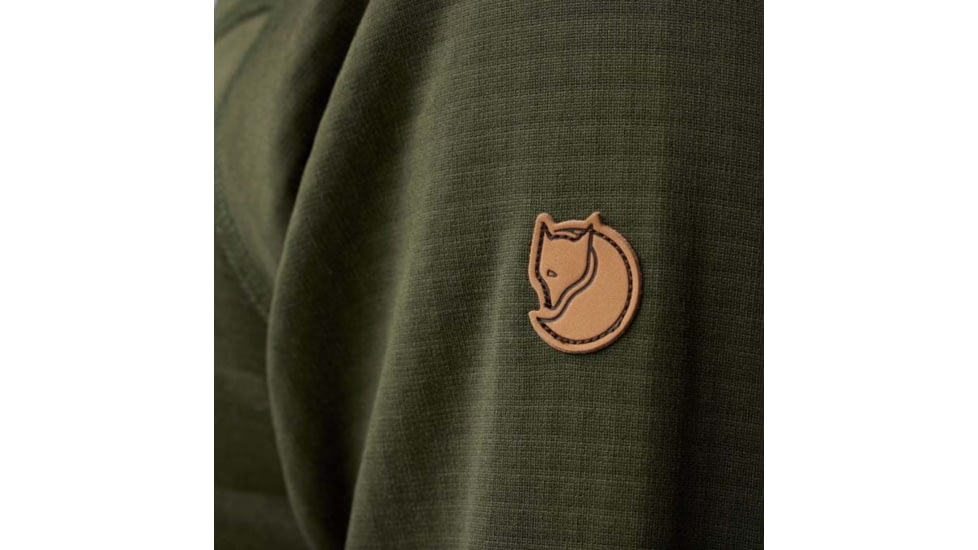 Fjallraven Abisko Grid Fleece Hoodie - Mens, Deep Forest, Small, F12600228-662FR-S