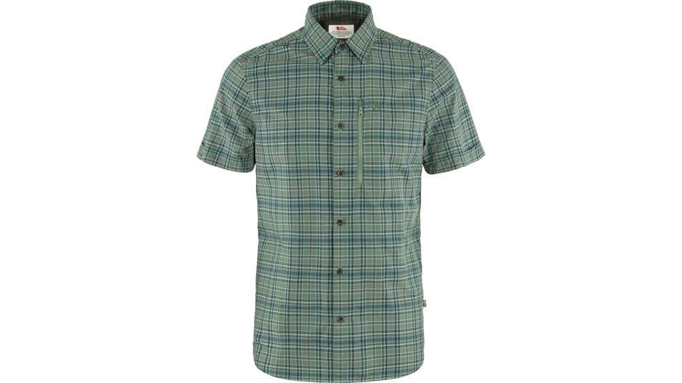 Fjallraven Abisko Hike Shirt Short Sleeve - Mens, Arctic Green/Patina Green, 2XL, F82268-667-614-XXL