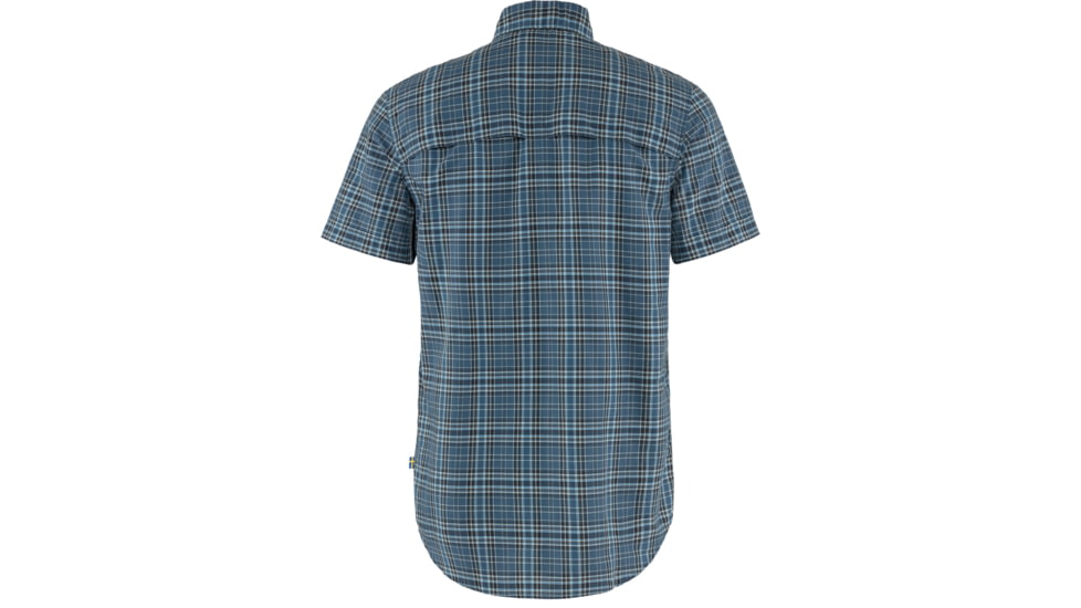 Fjallraven Abisko Hike Shirt Short Sleeve - Mens, Indigo Blue/Dark Navy, Large, F82268-534-555-L
