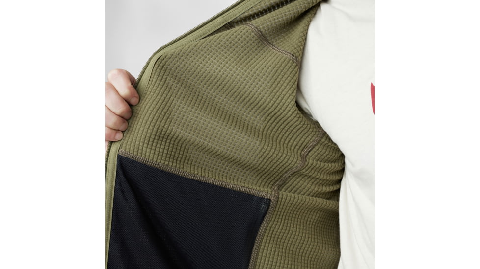 Fjallraven Abisko Lite Fleece Jacket - Mens, Green, Extra Small, F86971-620-XS