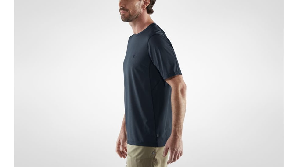 Fjallraven Abisko Mesh Short Sleeve T-Shirt - Mens, Dark Navy, Large, F87198-555-L