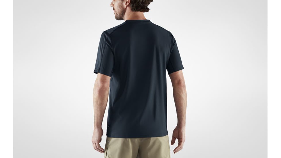 Fjallraven Abisko Mesh Short Sleeve T-Shirt - Mens, Dark Navy, Large, F87198-555-L