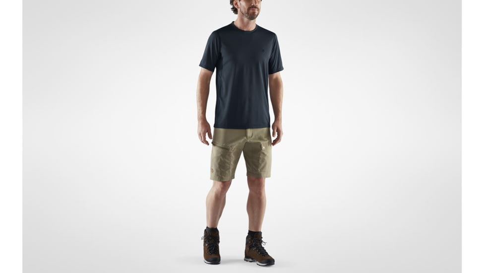 Fjallraven Abisko Mesh Short Sleeve T-Shirt - Mens, Dark Navy, Large, F87198-555-L