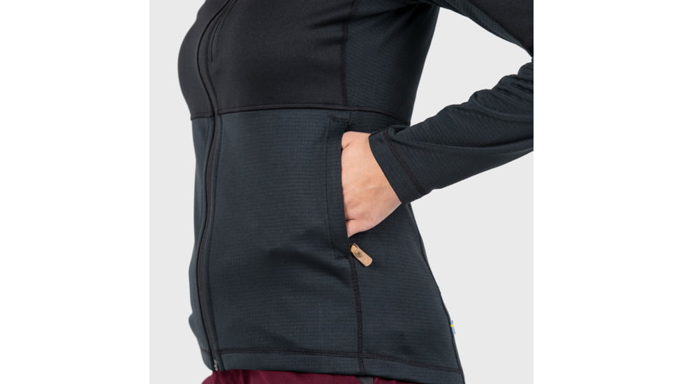 Fjallraven Abisko Trail Fleece - Womens, Black, M, F89589-550-M