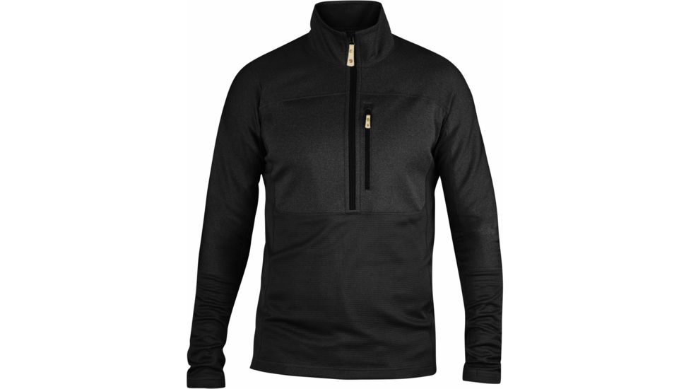Fjallraven Abisko Trail Pullover - Men's-Black-X-Large