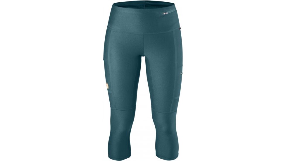 Fjallraven Abisko Trekking Tights 3/4 Tights Womens, Glacier Green, XXL F89781-646-XXL