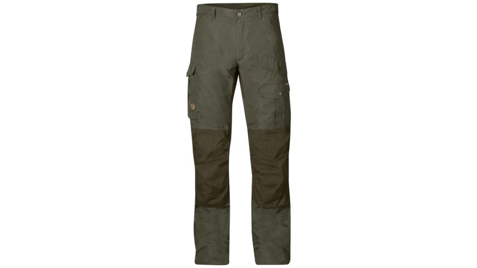 Fjallraven Barents Pro Trousers - Mens-Tarmac/Dark Olive-Raw Length-EU 56